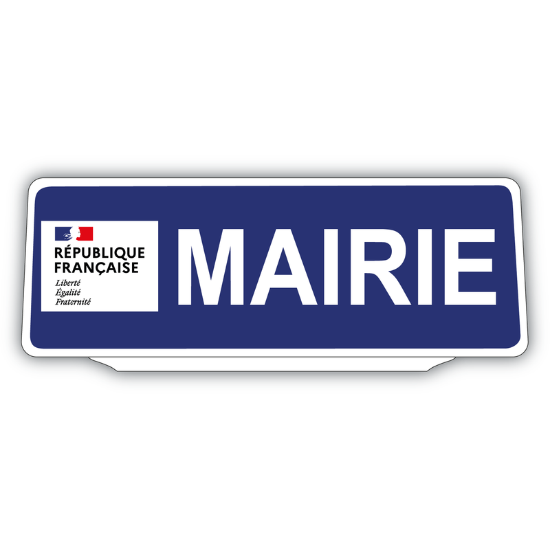 Le clip est affublé d'un logo République Française et porte l'inscription MAIRIE en lettres capitales