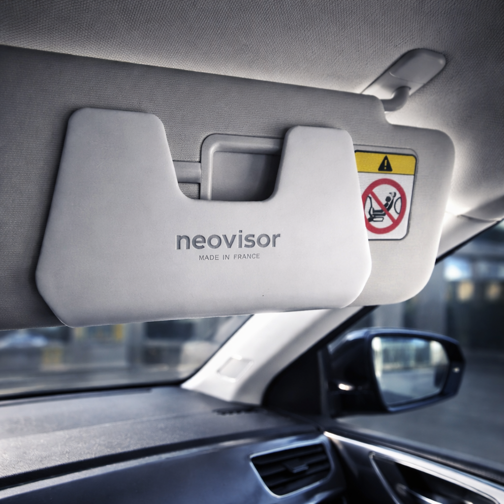 Clip Plaque Pare-Soleil Voiture Personnalisé Rétro-Réfléchissant