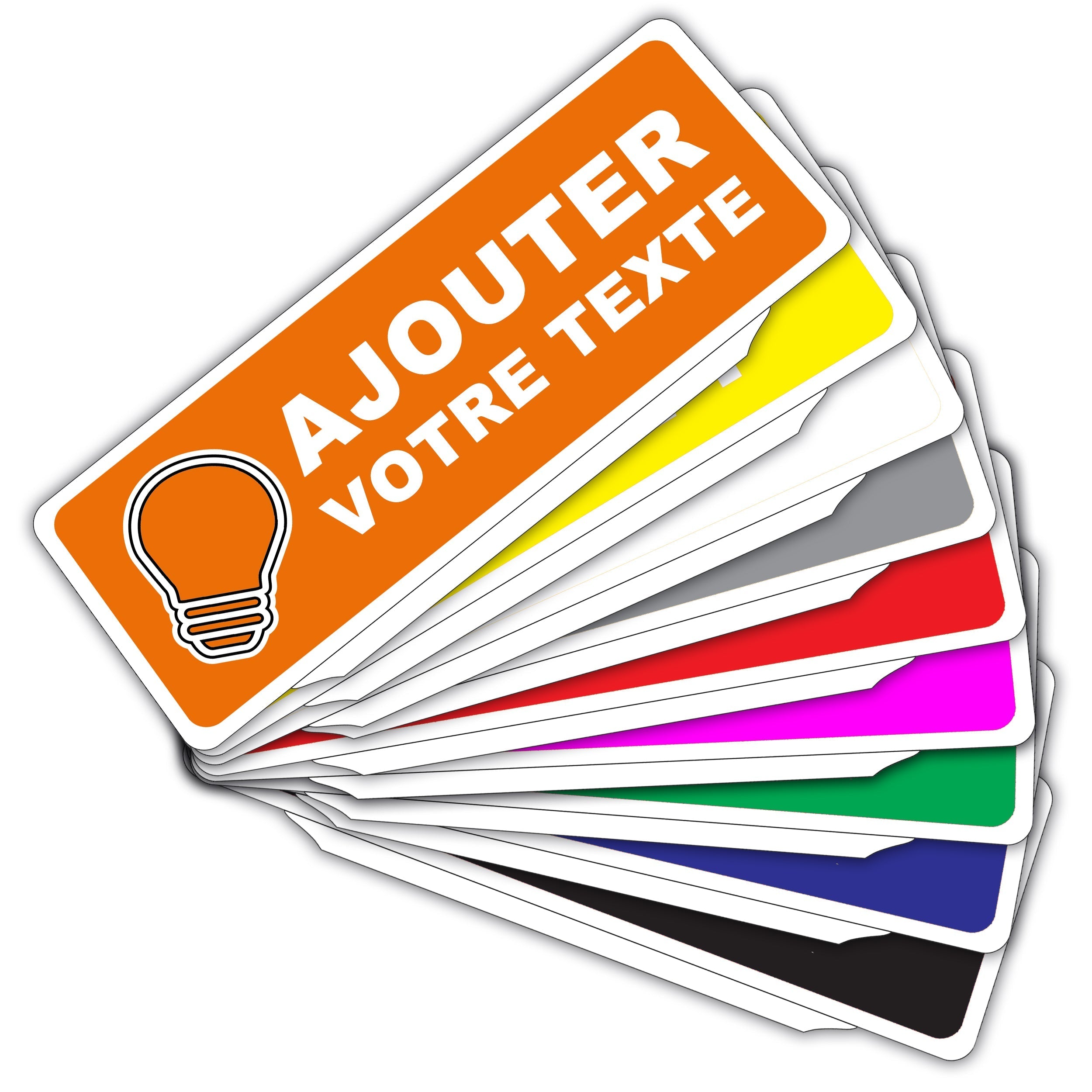 Clip Plaque Pare-Soleil Voiture Personnalisé Rétro-Réfléchissant