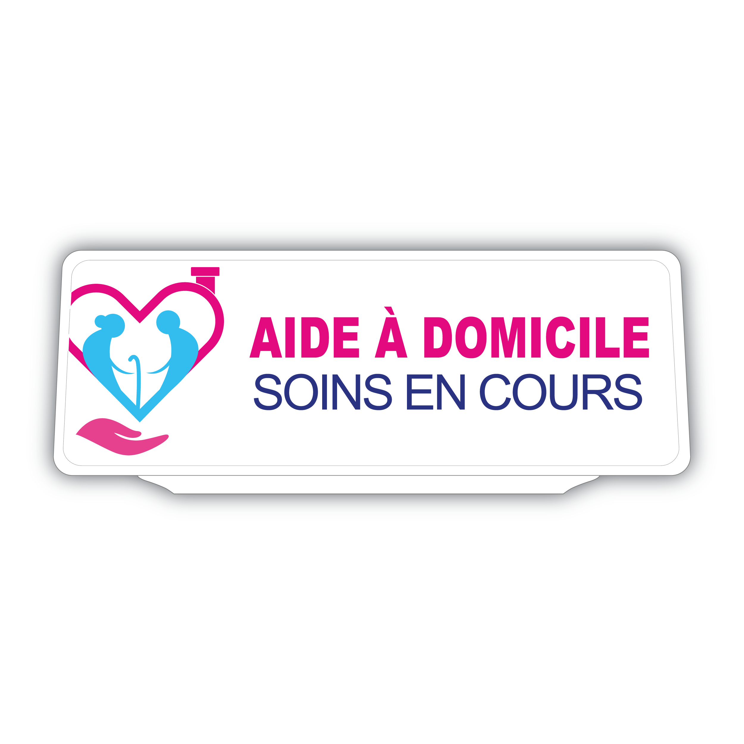Clip Plaque Pare-Soleil Voiture Infirmière Aide à Domicile Soins en cours Rétro-Réfléchissant