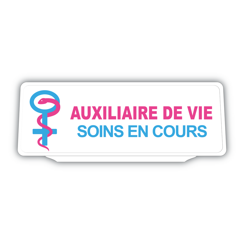 Clip Plaque Pare-Soleil Voiture Auxiliaire de Vie Soins en cours Rétro-Réfléchissant