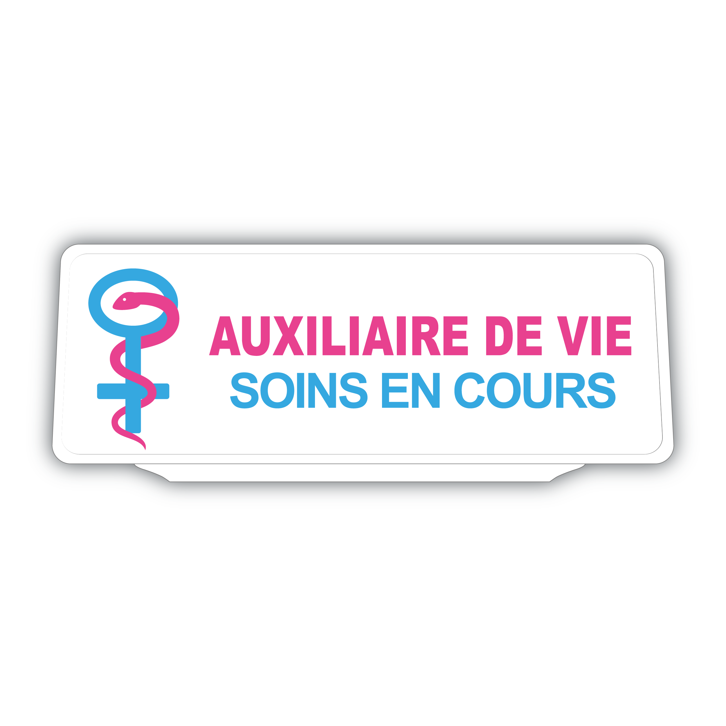 Clip Plaque Pare-Soleil Voiture Auxiliaire de Vie Soins en cours Rétro-Réfléchissant
