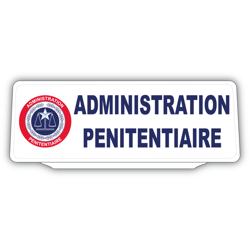 Clip Plaque Pare-Soleil Administration Pénitentiaire Rétro-Réfléchissant