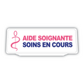 Clip Plaque Pare-Soleil Voiture Infirmière Aide Soignante Soins en cours Rétro-Réfléchissant