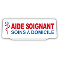 Clip Plaque Pare-Soleil Aide Soignant Soins à Domicile Rétro-Réfléchissant