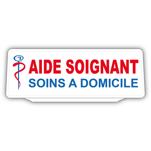 Clip Plaque Pare-Soleil Aide Soignant Soins à Domicile Rétro-Réfléchissant