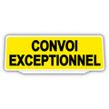 Clip Plaque Pare-Soleil Convoi Exceptionnel Rétro-Réfléchissant Jaune
