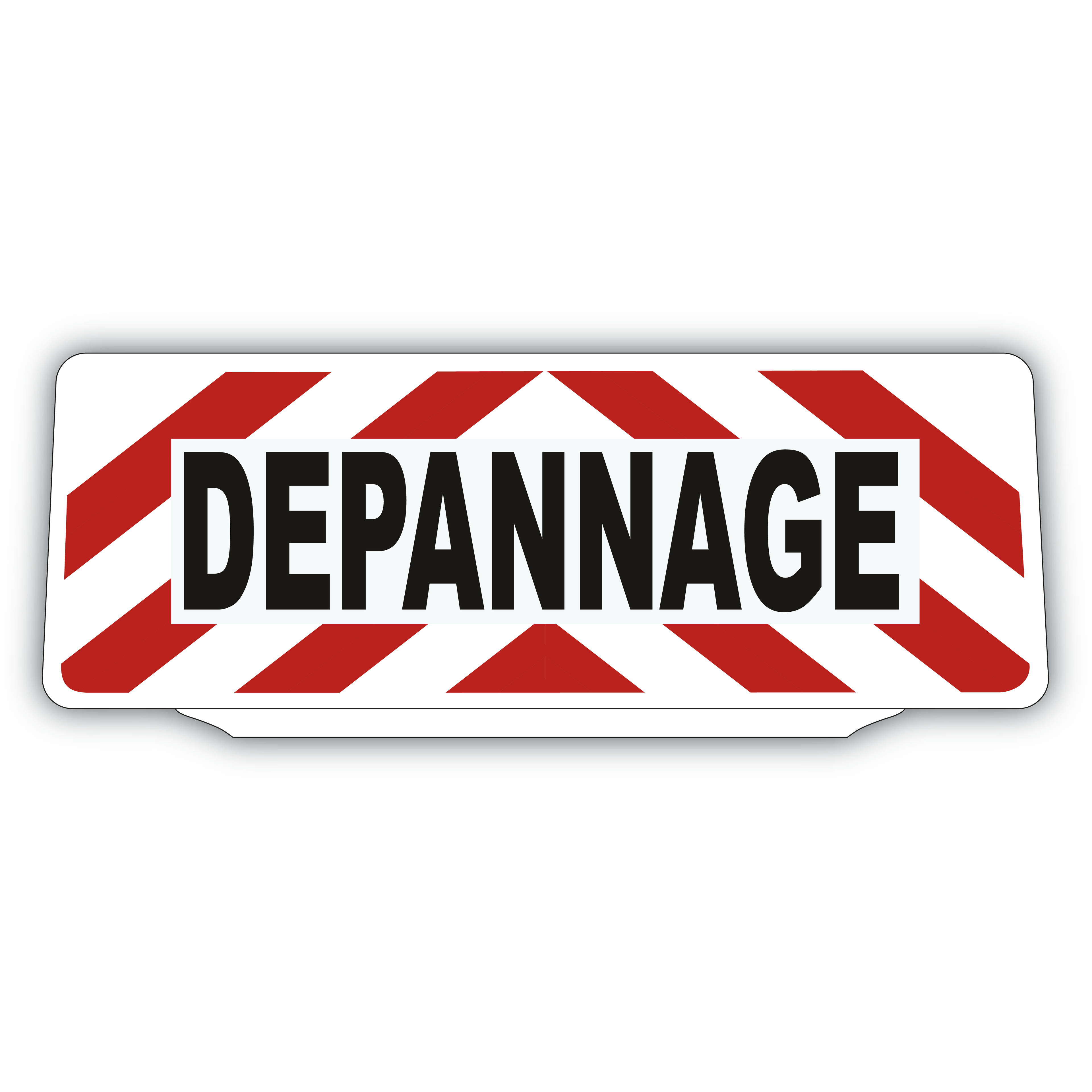 Clip Plaque Pare-Soleil Voiture Dépannage Rétro-Réfléchissant