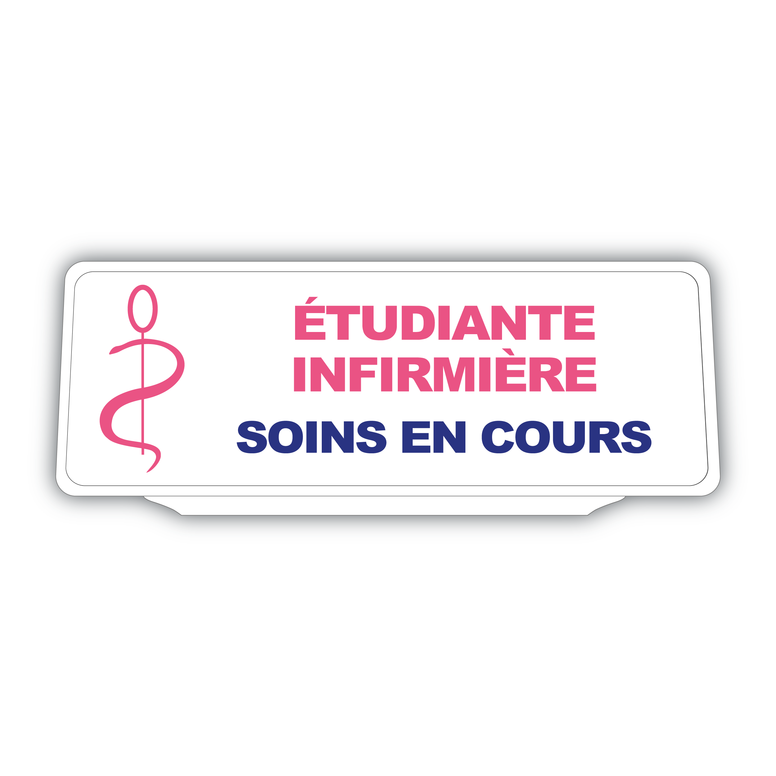 Clip Plaque Pare-Soleil Voiture Étudiant Infirmière Soins en cours Rétro-Réfléchissant