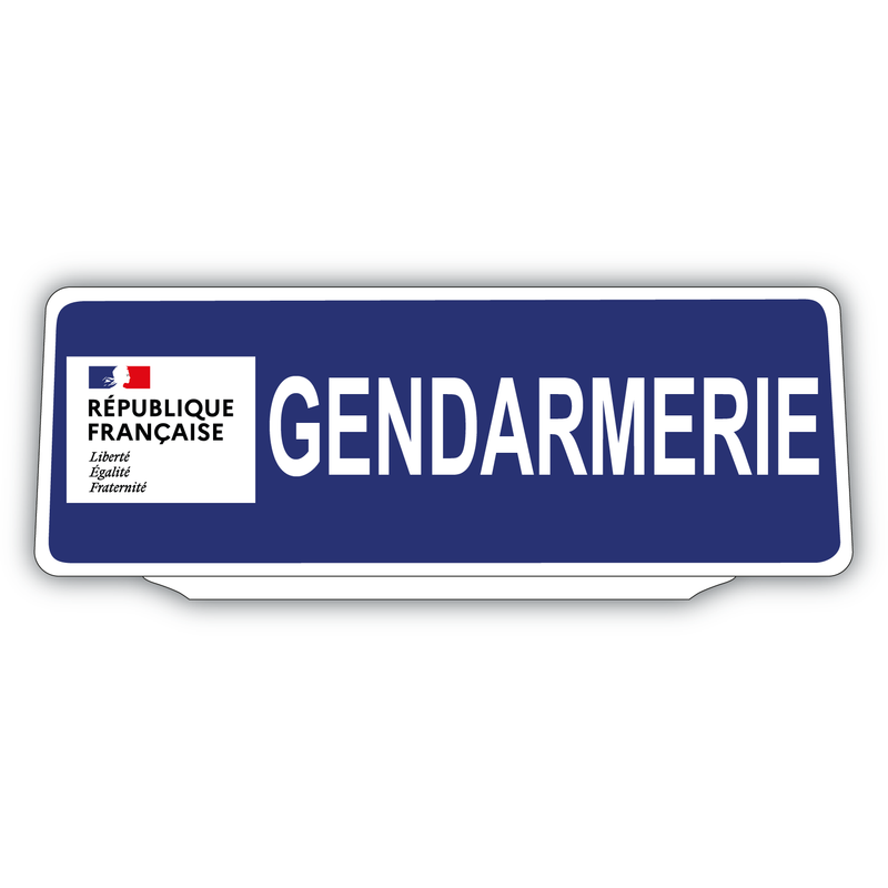 Clip Plaque Pare-Soleil Gendarmerie République Française Rétro-Réfléchissant