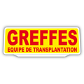 Clip Plaque Pare-Soleil Greffes Équipe de Transplantation Rétro-Réfléchissant
