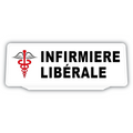 Clip Plaque Pare-Soleil Voiture Infirmière Libérale Rétro-Réfléchissant