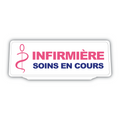 Clip Plaque Pare-Soleil Voiture Infirmière Soins en cours Rétro-Réfléchissant