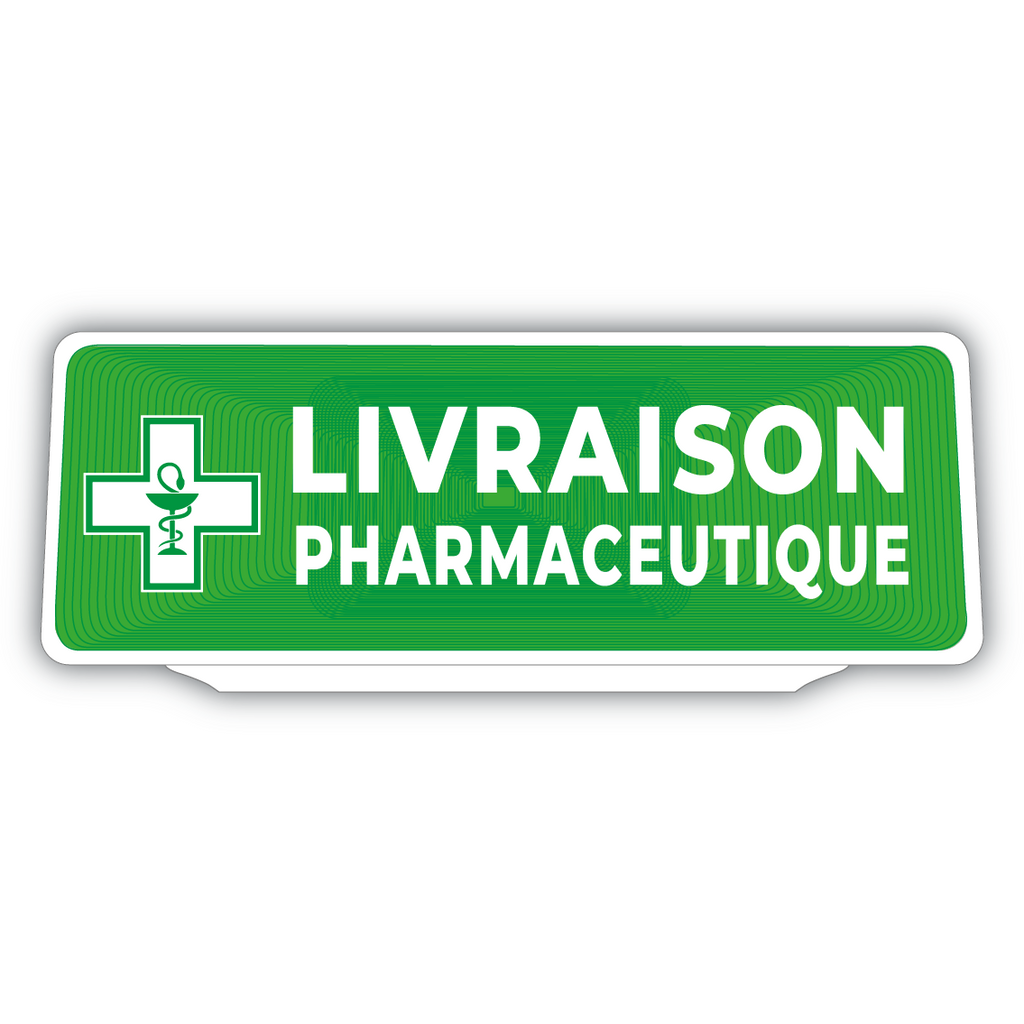Clip Plaque Pare-Soleil Voiture Livraison Pharmaceutique Rétro-Réfléchissant