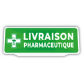 Clip Plaque Pare-Soleil Voiture Livraison Pharmaceutique Rétro-Réfléchissant