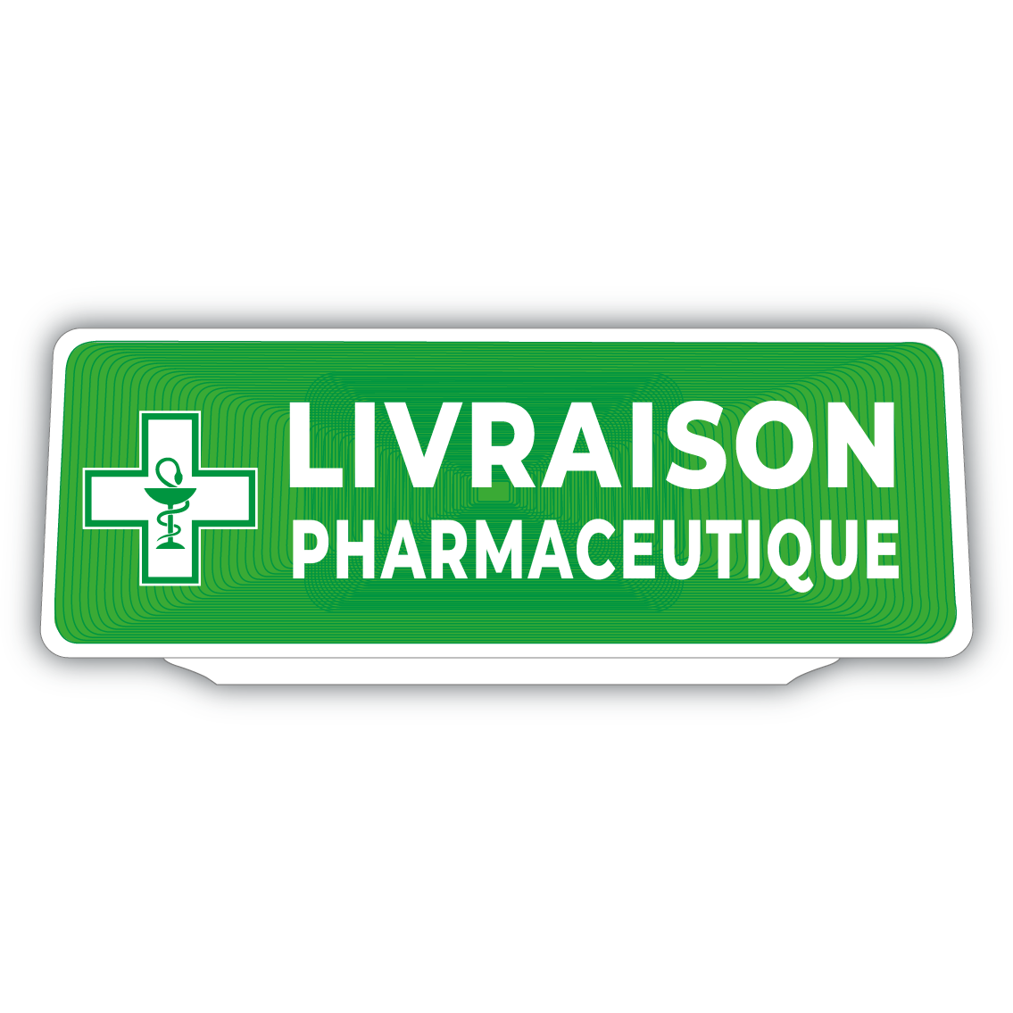 Clip Plaque Pare-Soleil Voiture Livraison Pharmaceutique Rétro-Réfléchissant