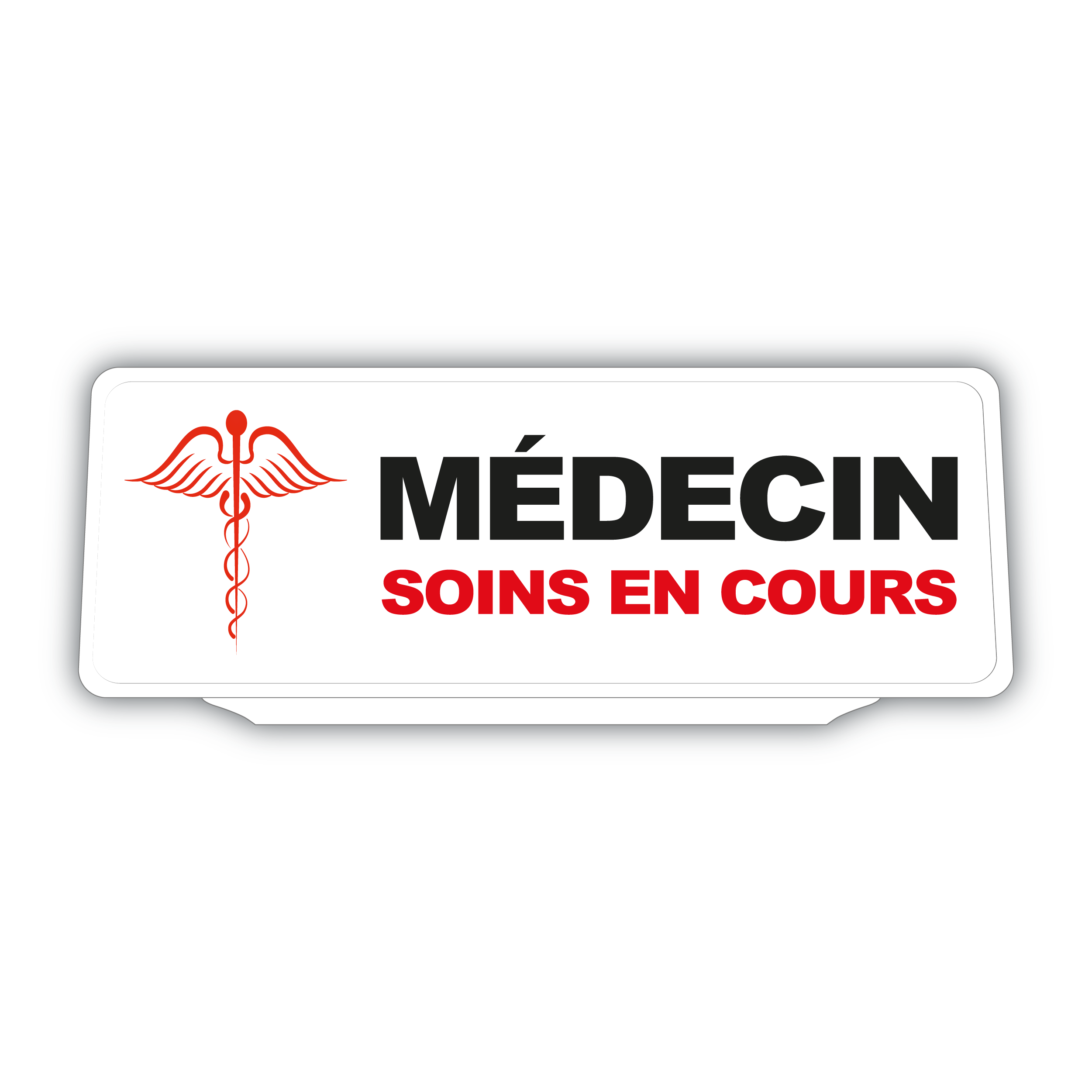 Clip Plaque Pare-Soleil Voiture Médecin Soins en cours Rétro-Réfléchissant