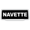 Clip Plaque Pare-Soleil Navette Rétro-Réfléchissant Noir