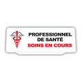 Clip Plaque Pare-Soleil Voiture Professionnel de Santé Soins en cours Version 2 Rétro-Réfléchissant