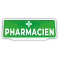 Clip Plaque Pare-Soleil Voiture Pharmacien Rétro-Réfléchissant