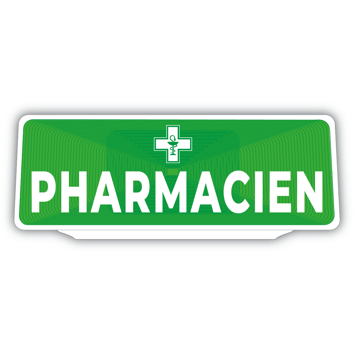 Clip Plaque Pare-Soleil Voiture Pharmacien Rétro-Réfléchissant