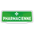 Clip Plaque Pare-Soleil Voiture Pharmacienne Rétro-Réfléchissant