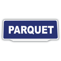 Clip Plaque Pare-Soleil Parquet Bleu Rétro-Réfléchissant