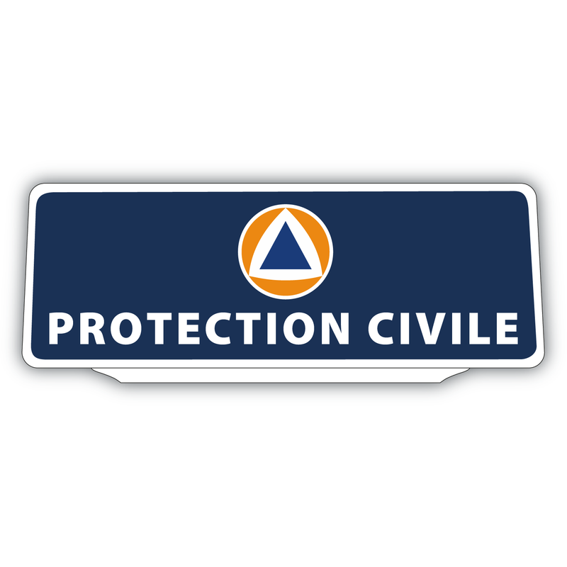 Clip Plaque Pare-Soleil Protection Civile Rétro-Réfléchissant
