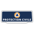 Clip Plaque Pare-Soleil Protection Civile Rétro-Réfléchissant