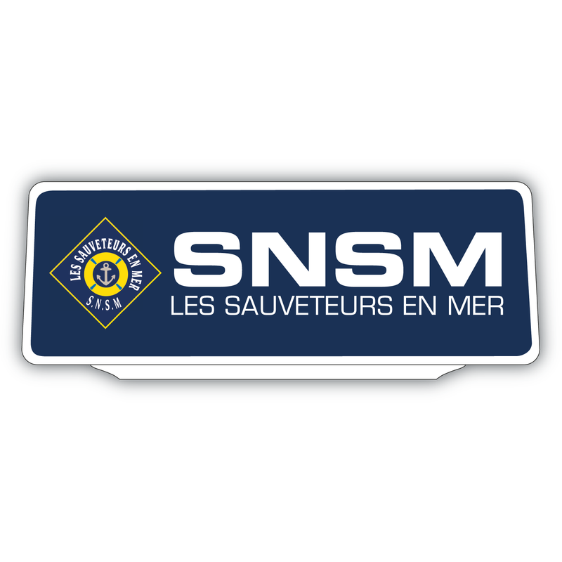 Clip Plaque Pare-Soleil SNSM Sauveteurs en Mer Rétro-Réfléchissant