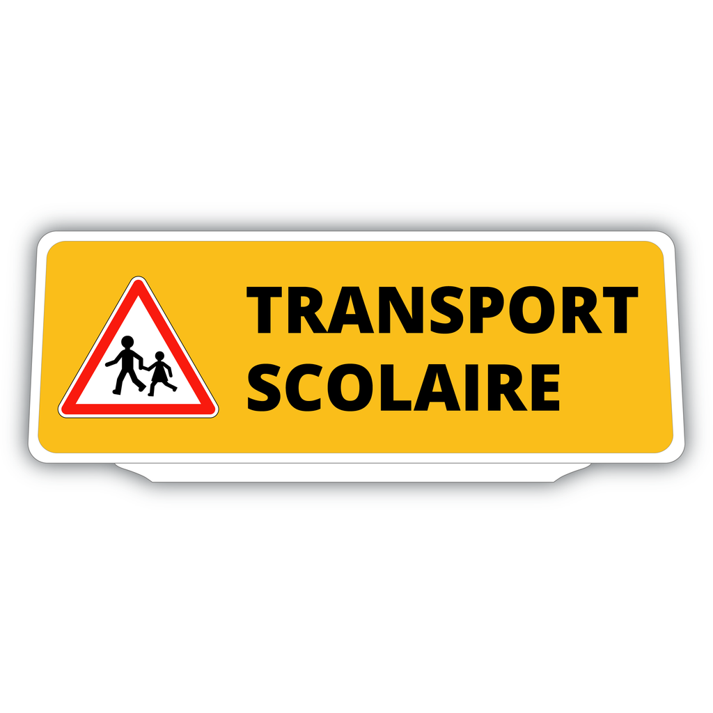 Clip Plaque Pare-Soleil Voiture Transport Scolaire Rétro-Réfléchissant