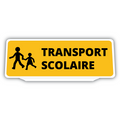 Clip Plaque Pare-Soleil Voiture Transport Scolaire Version 2 Rétro-Réfléchissant