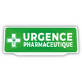 Clip Plaque Pare-Soleil Voiture Urgence Pharmaceutique Rétro-Réfléchissant