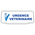 Clip Plaque Pare-Soleil Urgences Vétérinaires & Logo Rétro-Réfléchissant