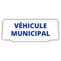 Clip Plaque Pare-Soleil Voiture Véhicule Municipal Fond Blanc Rétro-Réfléchissant