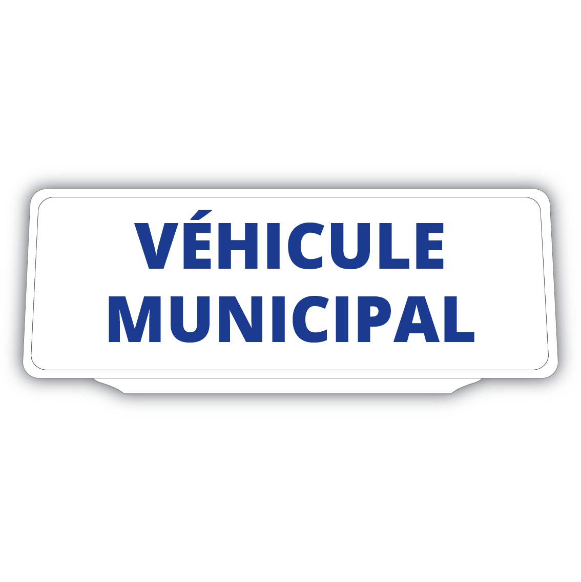 Clip Plaque Pare-Soleil Voiture Véhicule Municipal Fond Blanc Rétro-Réfléchissant